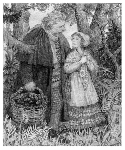 Паустовский корзина с еловыми шишками