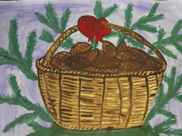 Константин Паустовский корзина с еловыми шишками