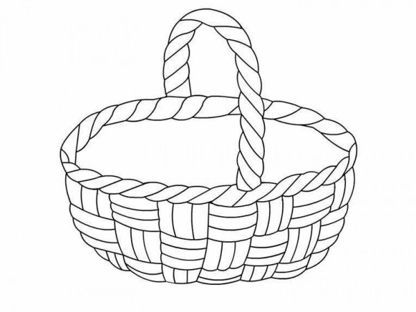 Корзина раскраска