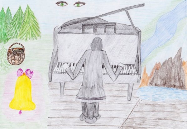 Паустовский корзина с еловыми шишками