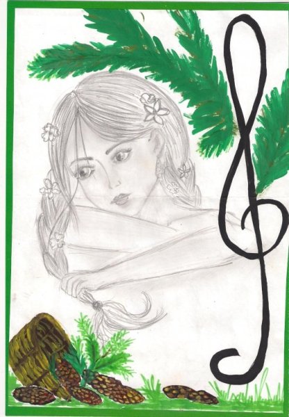 Паустовский девочка с еловыми шишками