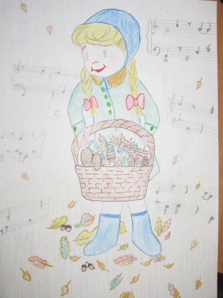 Корзина с еловыми шишками Дагни Педерсен