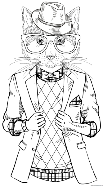 Модные и крутые раскраски