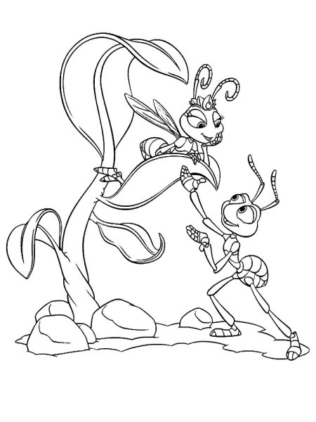 Приключения Флика раскраска