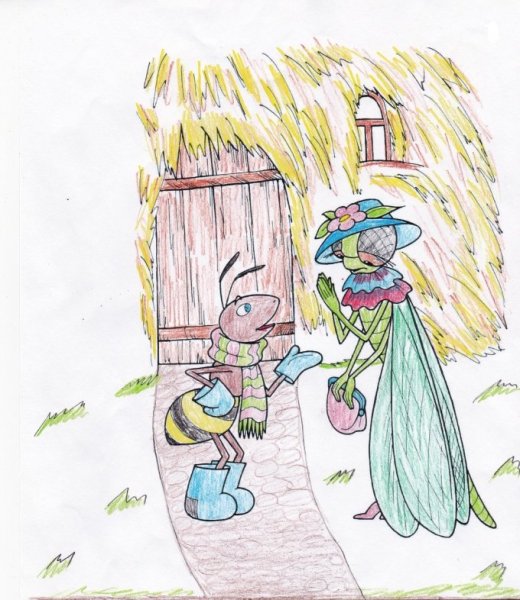 Сказка Крылова Стрекоза и муравей