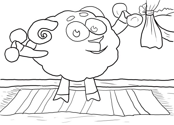 Смешарики спортсмены раскраски для детей