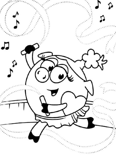 Раскраска Смешарики Совунья