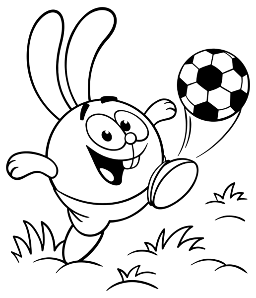 Смешарики раскраска для детей