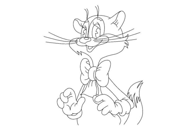 Раскраска кота Леопольда