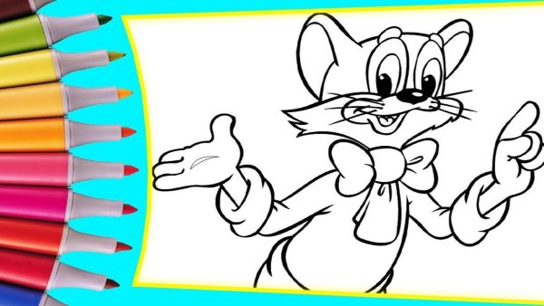 Кот Леопольд нарисовать