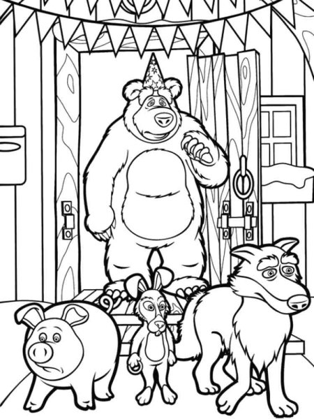 Раскраска. Маша