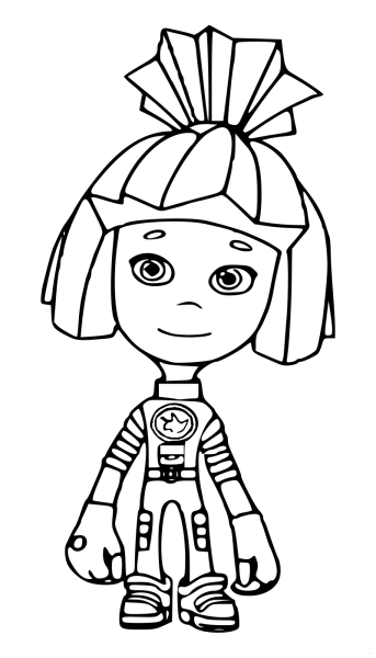 Раскраска Фиксики Симка