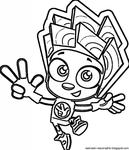 Раскраска Фиксики Верта