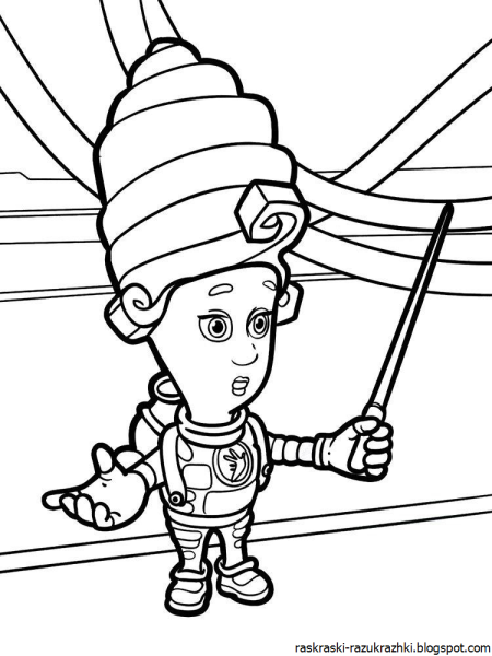 Раскраска Фиксики Мася