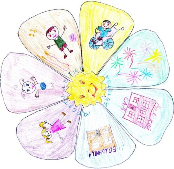 Катаев Цветик семицветик раскраска