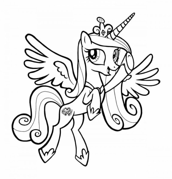 My little Pony раскраска