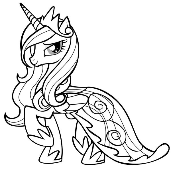 Раскраски my little Pony Каденс
