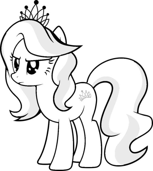 Раскраски пони Даймонд тиара