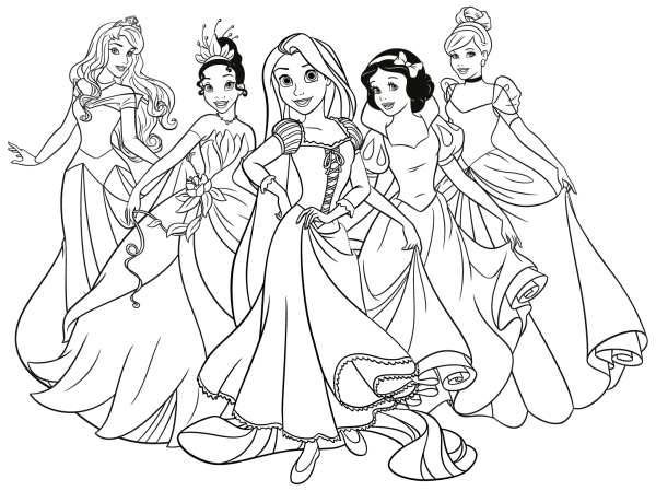 Рисование принцессы для детей