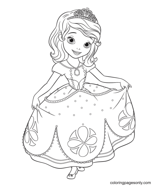 Разукрашка София прекрасная