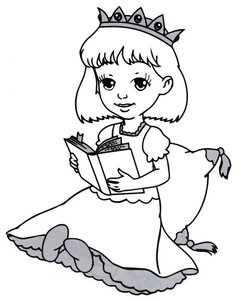 Русалочка Ариель Раскрасска