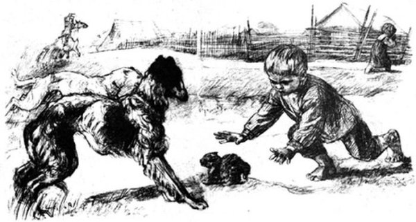 Лев толстой котенок