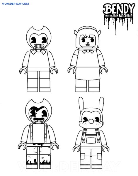 Раскраски БЕНДИ И чернильная машина