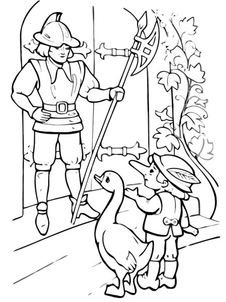 Рисунок раскраска карлик нос