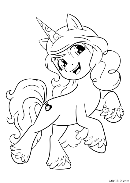 Раскраска my little Pony Санни