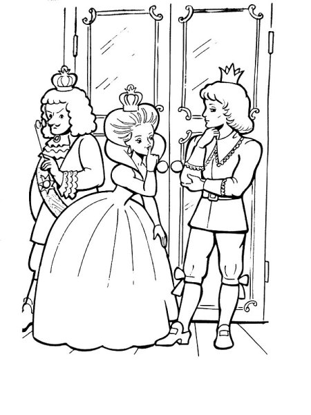 Рисунок к сказке Андерсена принцесса на горошине