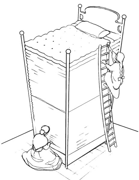 Принц из сказки раскраска принцесса на горошине