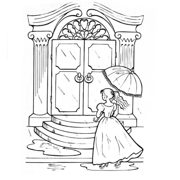 Рисунок к сказке принцесса на горошине