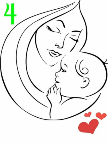 Родители раскраска для детей