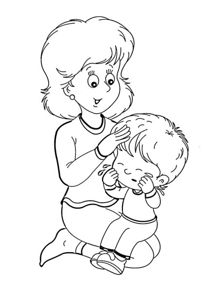 Раскраска мама