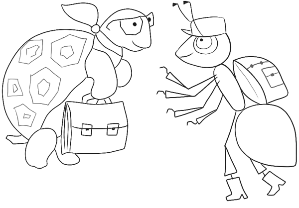 Муравьишка вопросик и мудрая черепаха