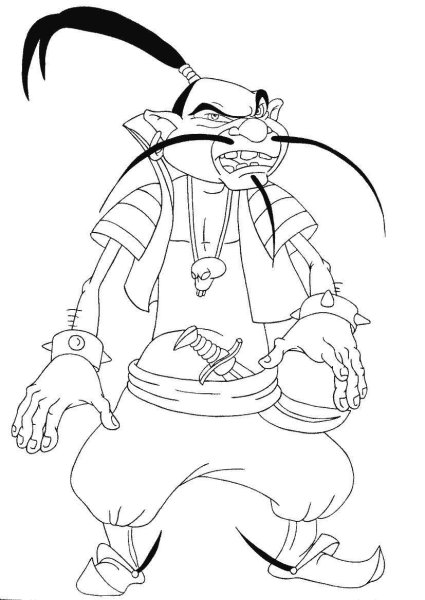 Соловей разбойник из трех богатырей раскраска