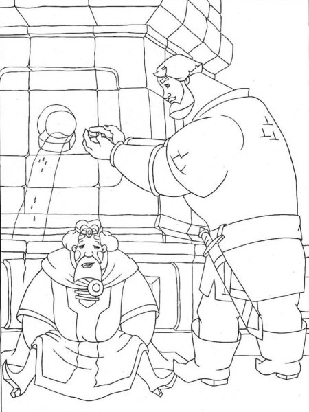 Разукрашку Илья Муромца