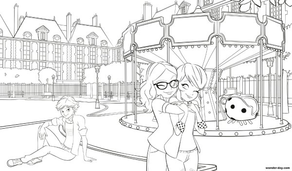 Леди баг и супер-кот raskraska