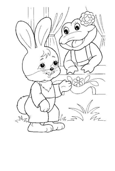 Раскраска домик Теремок для детей 3-4 лет