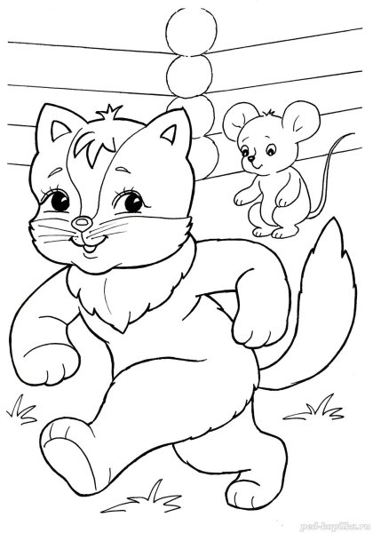 Репка раскраска для малышей