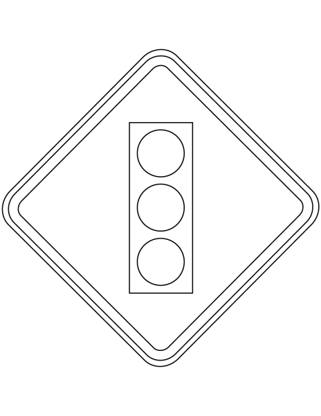 Дорожные знаки раскраска для детей