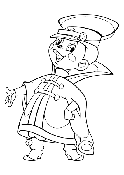 Вовка в тридевятом царстве раскраска