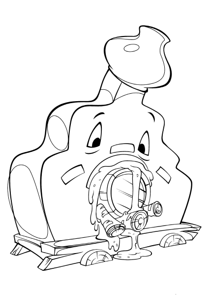 Печка раскраска