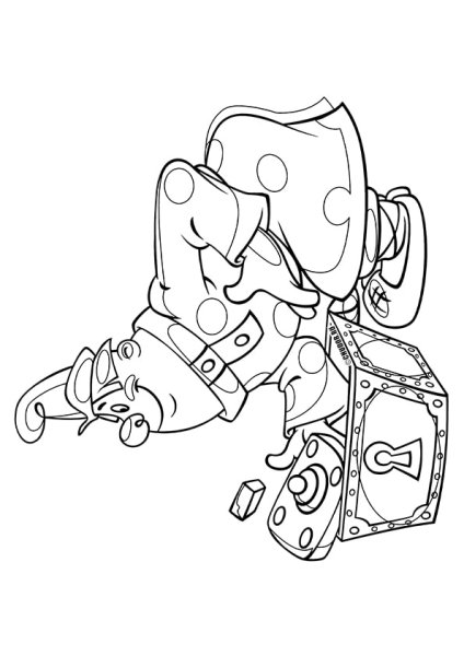 Тридевятое царство раскраска