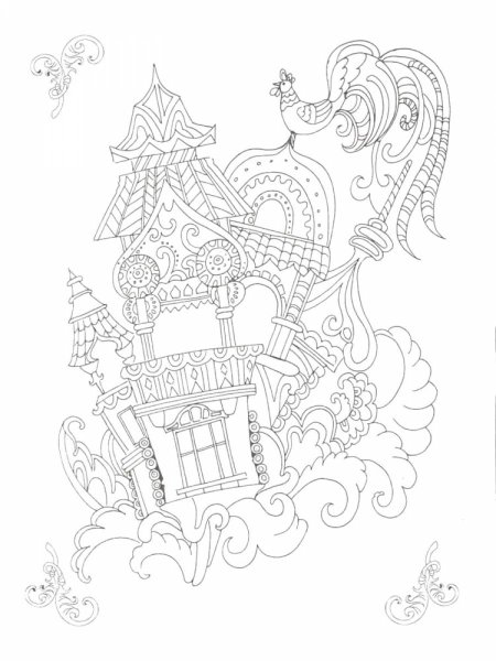 Сказка о золотом петушке раскраска к сказке