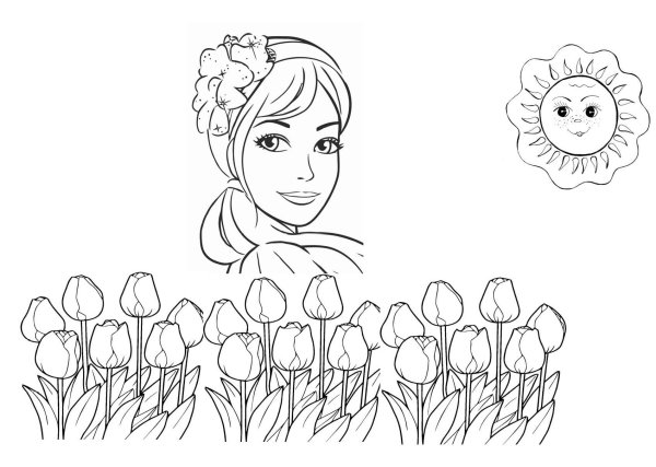 Раскраска с днем рождения мама