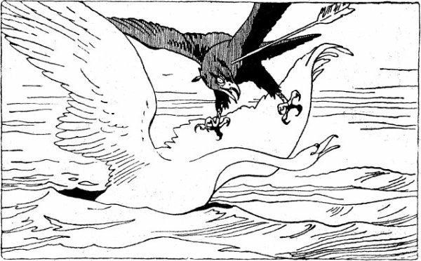 Сказка о царе Салтане лебедь и Коршун