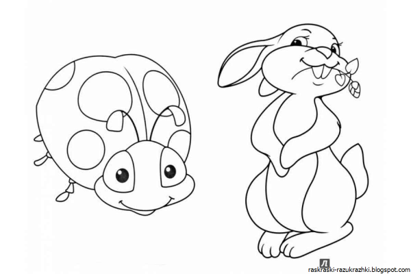 Раскраска малышка