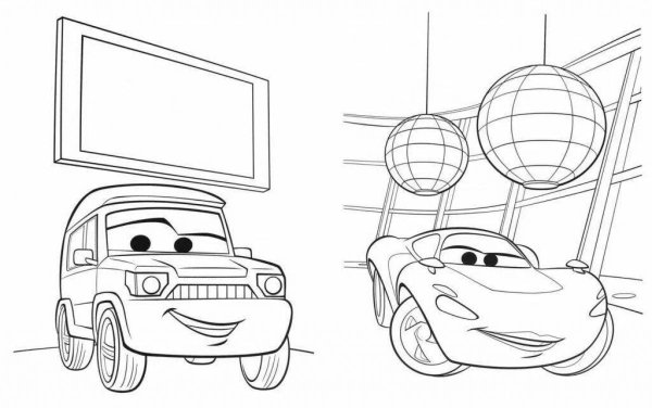 Раскраски для детей Тачки