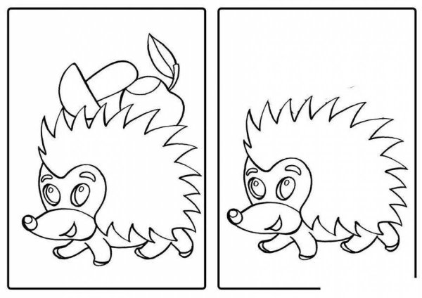 Раскраски для малышей двойные